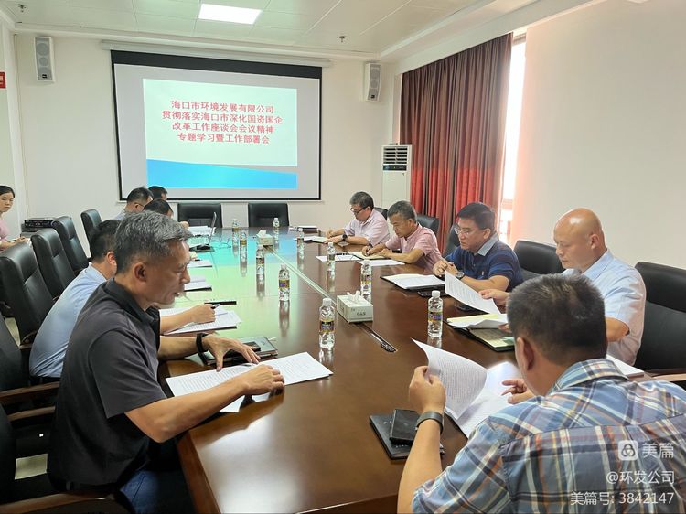 市環(huán)發(fā)公司召開貫徹落實海口市深化國資國企改革工作座談會會議精神專題學習暨工作部署會
